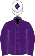 Purple, white cap, purple diamond