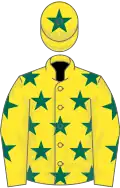 Yellow, Dark Green stars, Yellow cap, Dark Green star