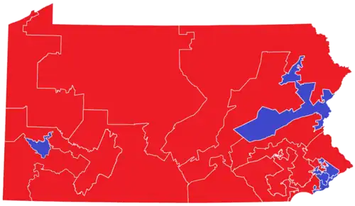 2012/14/16 Pennsylvania United States House of Representatives election by Congressional District