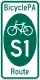 BicyclePA Route S1 marker