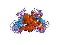 1ghc: HOMO-AND HETERONUCLEAR TWO-DIMENSIONAL NMR STUDIES OF THE GLOBULAR DOMAIN OF HISTONE H1: FULL ASSIGNMENT, TERTIARY STRUCTURE, AND COMPARISON WITH THE GLOBULAR DOMAIN OF HISTONE H5