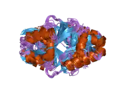 2a24: HADDOCK Structure of HIF-2a/ARNT PAS-B Heterodimer