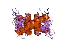 2aqe: Structural and functional analysis of ada2 alpha swirm domain
