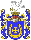 Coat of arms of Dziengiel (Dzingel) family (Prussia).(According to Urski)