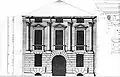 Facade designed by Andrea Palladio (drawing by Ottavio Bertotti Scamozzi, 1776)