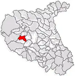 Location in Vrancea County