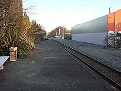 View of the railway tracks south at Harewood Road.
