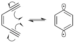 generation of p-benzyne from an enediyne
