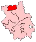 A small constituency in the northwest of the county.