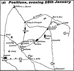 Campaign map 28 January 1814