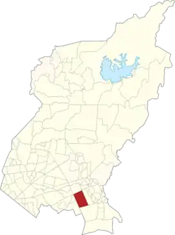 Map showing Socorro in Quezon City