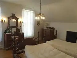 The Smith bedroom on the second floor of the main mansion.