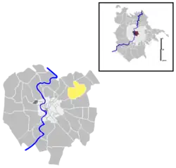 Position of the quartiere within the city
