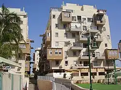Low-rise apartment blocks in Israel