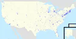 Planet Fitness locations in the United States as of 2015