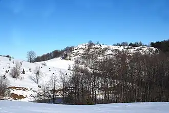 Mountain Jablanik, place Debelo brdo