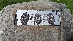 Plaque marking opening of Queen Elizabeth Military Hospital