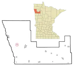 Location of Fisher in Polk County, Minnesota