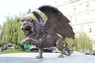 Winged Lion Memorial, Prague, 2014