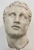 Male portrait in Hellenistic style that some scholars have identified as Aemilius Paulus,[9] others as Flaminius.[10]
