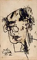 Monocle, 1968, monotype, 33x21cm.
