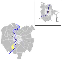 Position of the quartiere within the city