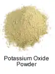 Potassium Oxide spacefilling model
