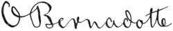 Oscar Bernadotte's signature