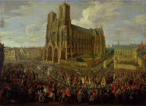 Coronation procession of Louis XV (1724)