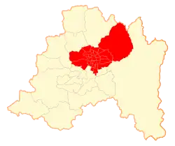 Location in the Santiago Metropolitan Region