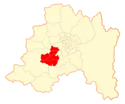 Location in the Santiago Metropolitan Region