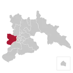 Location of Mangyongdae-guyok within Pyongyang