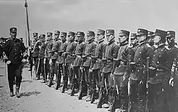 Qing soldiers of a New Army unit in 1905.