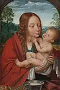 Quentin Matsys, Virgin and Child in a Landscape, oil on panel, circa 1520 Museum Boijmans Van Beuningen Archived 2012-03-15 at the Wayback Machine