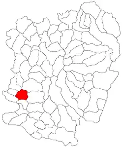 Location in Caraș-Severin County