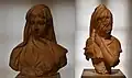 Busts of Women Voil - Around 1860 - Marble - Musée des Ursulines - Mâcon