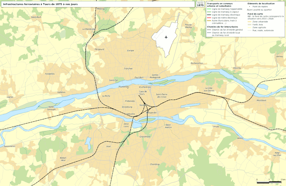Railway infrastructure map