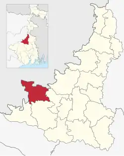 Location in West Bengal