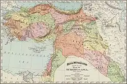 Vilayets of Asia in 1897