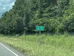 Red Level Town Limit sign