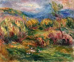 Landscape near Cagnes-sur-Mer, Pierre-Auguste Renoir