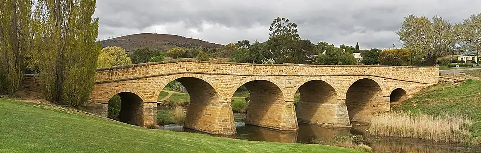 Richmond Bridge (1825), near Hobart, Tasmania the oldest operational bridge in Australia