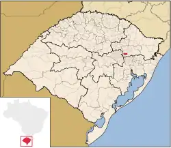 Location in the State of Rio Grande do sul