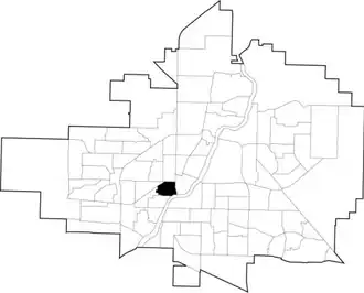 Riversdale location map