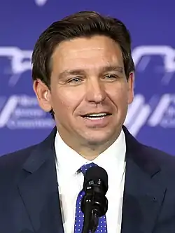 Governor of Florida Ron DeSantis (BA, 2001)