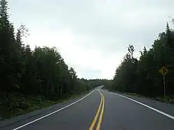 Quebec Route 285 near Saint-Adalbert.