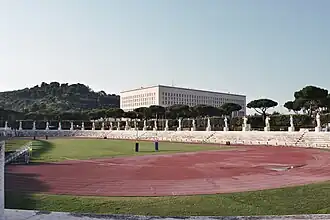 Stadio dei Marmi overlooking the Ministry of Foreign Affairs