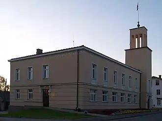 Rūjiena Town Hall built in 1935