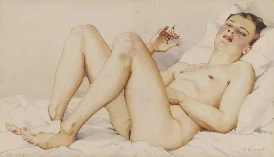 Nude with Cigar, 1933