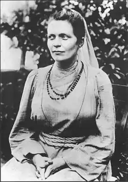 Image of Sister Nivedita, sitting!